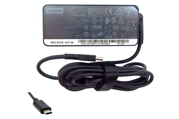 45W Type-C Original AC Adapter Charger compatible with Lenovo Yoga