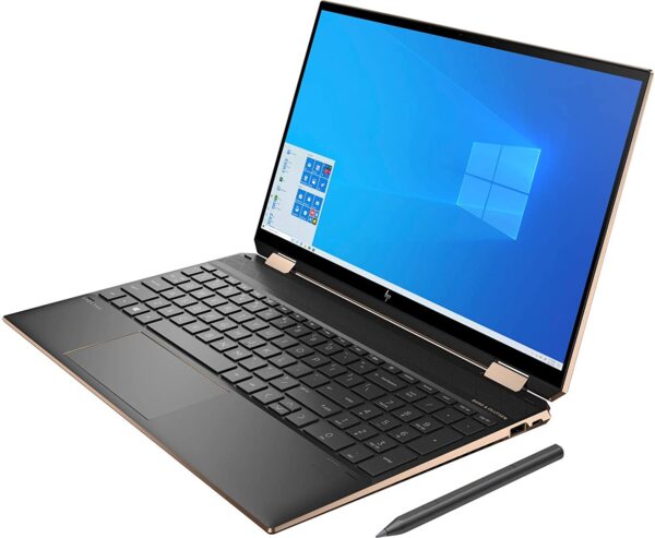 HP - Spectre x360 2-in-1 15.6" 4K Ultra HD Touch-Screen Laptop - Intel Core i7 - 16GB Memory - 512GB SSD - HP Finish In Dark Ash Silver, Sandblasted Finish - Image 3