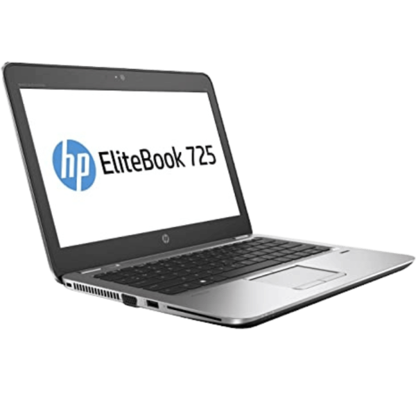 HP EliteBook 725, AMD A8-8600B/A8X4-1.6G, 4GB/2-DIMM, 500GB/HDD, MR GBE 802.11AC+BT Webcam, AMD-RADEONR6/IGP, Windows 10 Pro-64 bit, Aluminum, 12.5" - Image 3