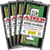 A-Tech 32GB DDR4 3200 MHz UDIMM PC4-25600 (PC4-3200AA) CL22 DIMM 2Rx8 Non-ECC Laptop RAM Memory Module