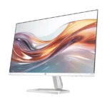 HP 524sa Series 5 23.8" FHD Monitor, Integrated Speakers, White Color, Connectivity: 1 VGA, 1 HDMI 1.4, 1 3.5 mm Audio Jack (Audio Out), 1 3.5 mm Audio Jack (Audio In) - 94C36AS