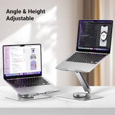 UGREEN Aluminium Swivel Laptop Stand – LP592 (UG-90849) – Silver - Image 2