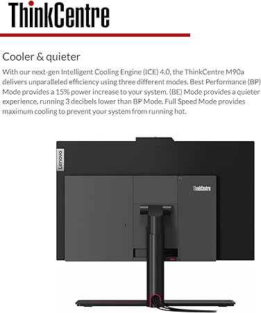 Lenovo ThinkCentre M90a All-in-One Business Computer, 23.8" FHD Display, Intel Core i5-10400 Processor, Webcam, Ethernet, SD Card Reader, USB-C, 6 USB Type-A, Windows 11 Pro (16GB RAM | 512GB SSD) - Image 3