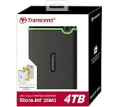 Transcend External HDD 4TB – Iron Grey