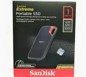 Sandisk 1TB Extreme Portable SSD – Up to 1050MB/s – USB-C, USB 3.2 Gen 2 – External Solid State Drive