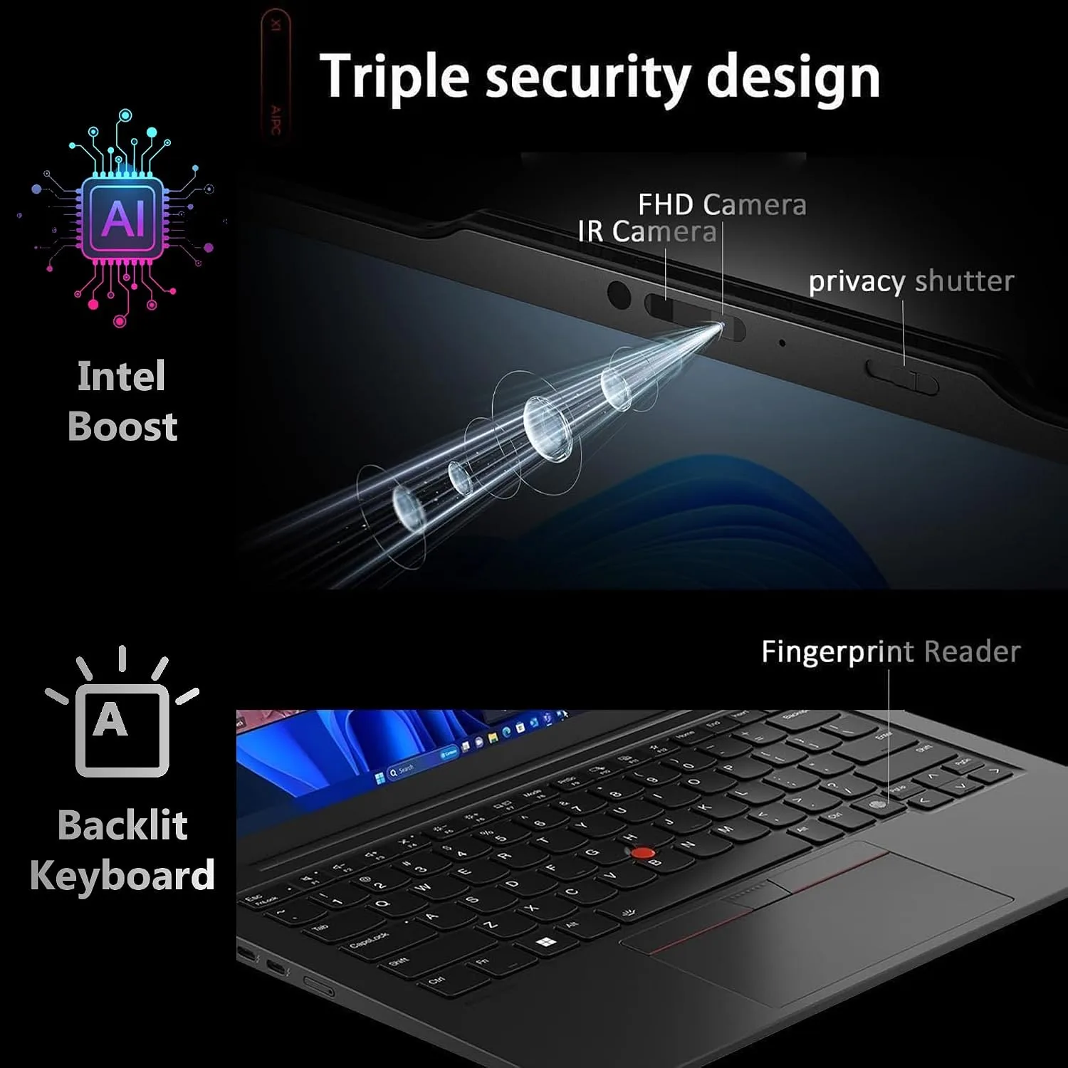 Lenovo ThinkPad X1 Carbon Gen 12, Intel Core Ultra 7, 16GB RAM, 2TB SSD - Image 2